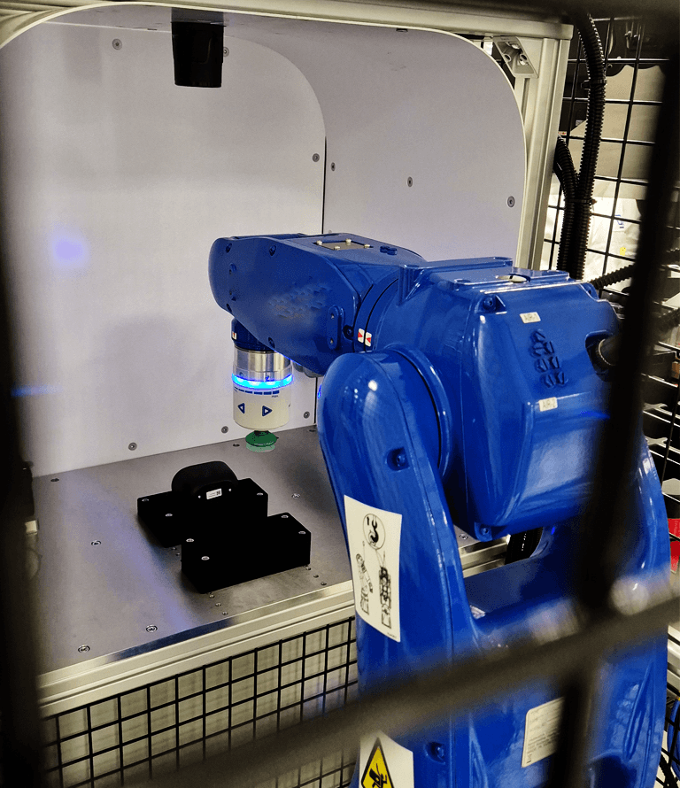 Niebieski robot